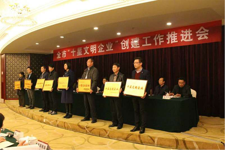 微特电子喜获“十星级文明企业”授牌