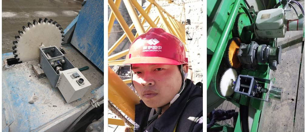 微特塔机防碰撞系统传感器组件及微特工程师组图