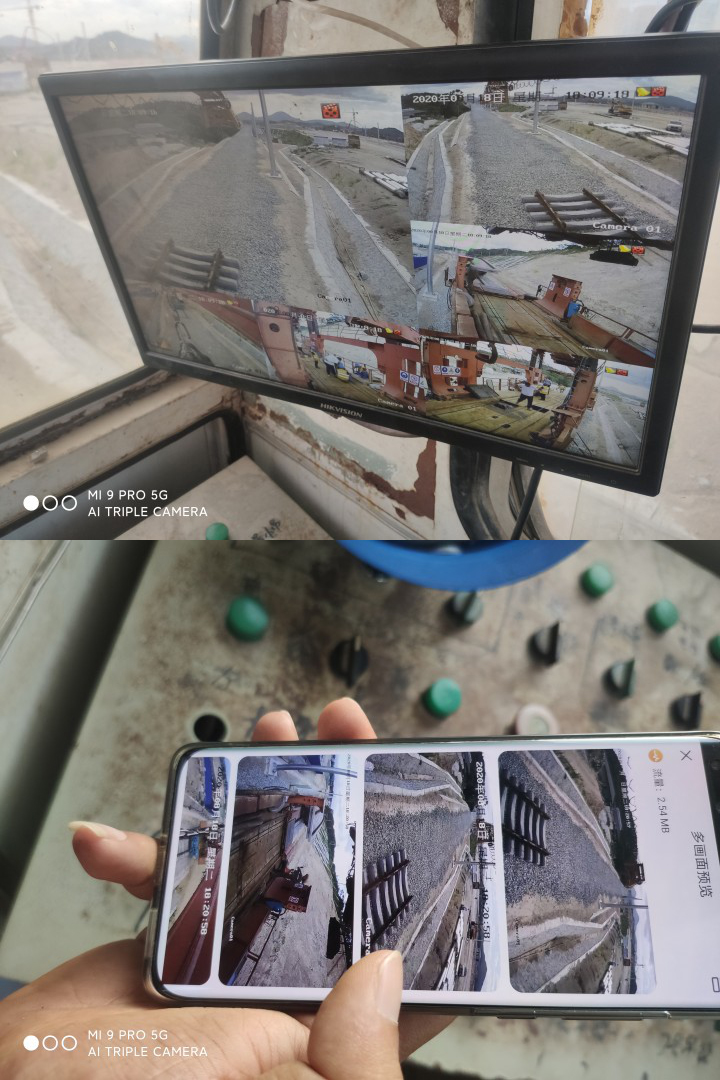 客户手机上的实时视频画面