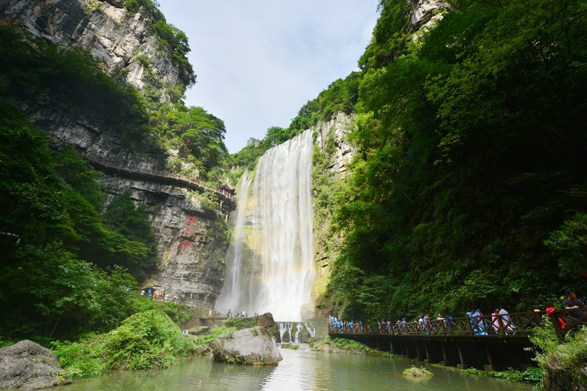 湖北第一、全国第四的三峡大瀑布